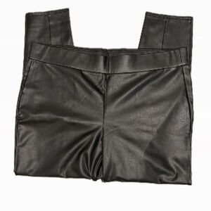 LOFT Faux Leather Black Leggings Size XL